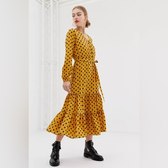 Only Polka Dot Maxi Dress - Picture 1 of 5